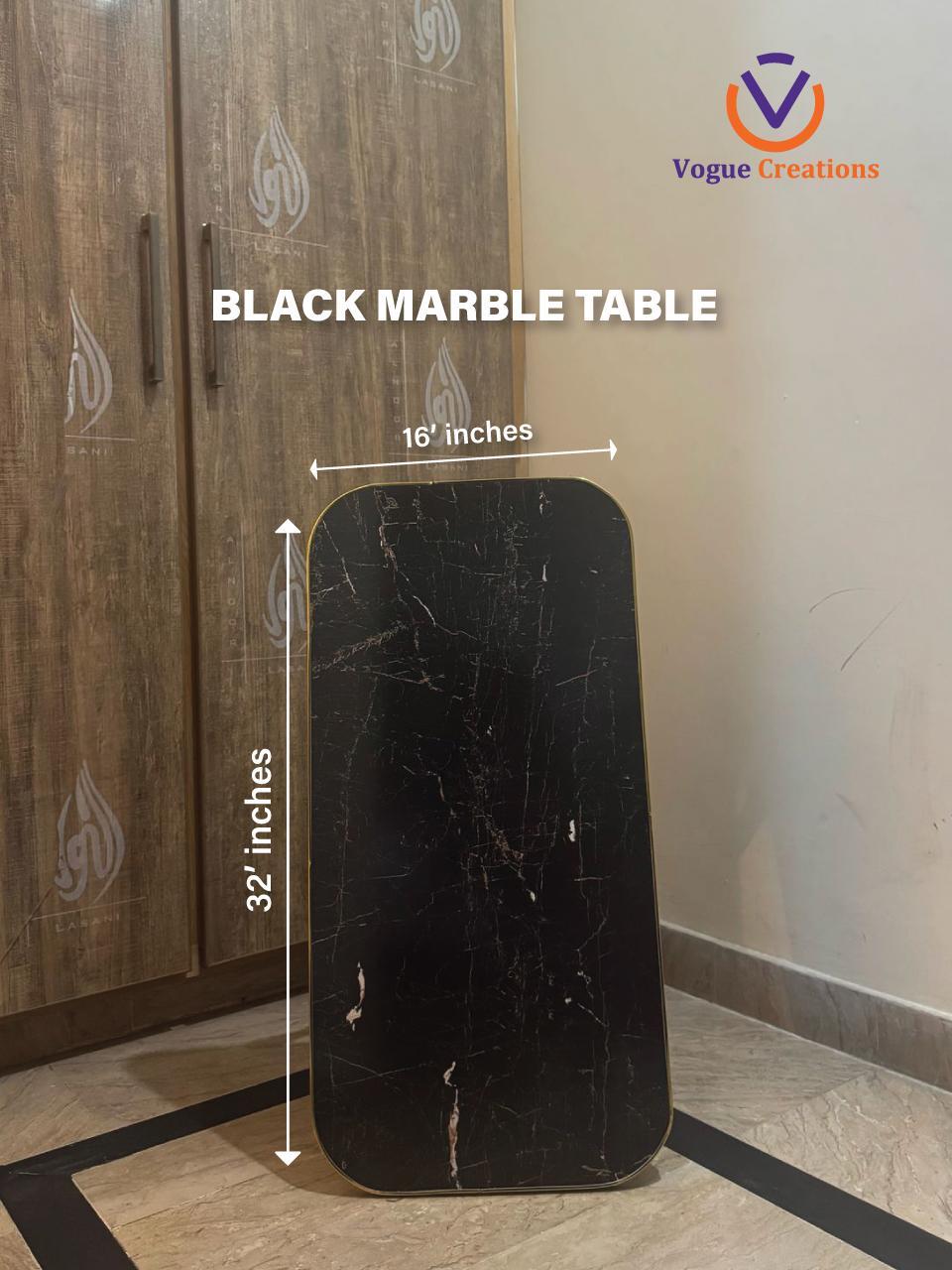 Foldable Wooden Iron Table - 1 Pc Lightweight Solution to Enhance Your Interior Decor