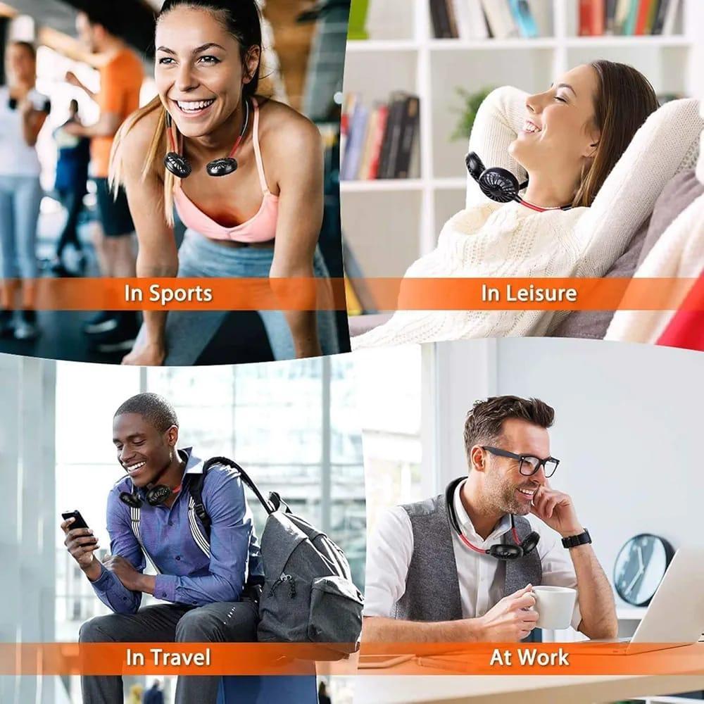 Portable Neck Fan - 1 Pc Hands-Free Cooling Solution