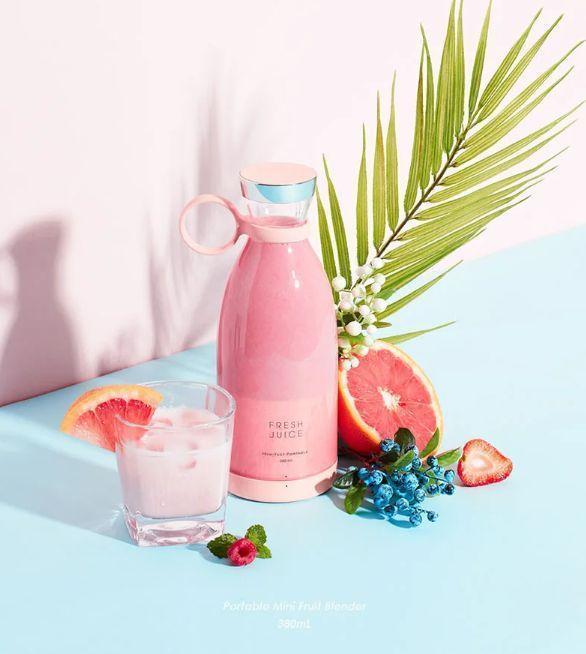 Portable & Rechargeable Electric Juicer Blender - 1 Pc Multifunctional Quick Rising