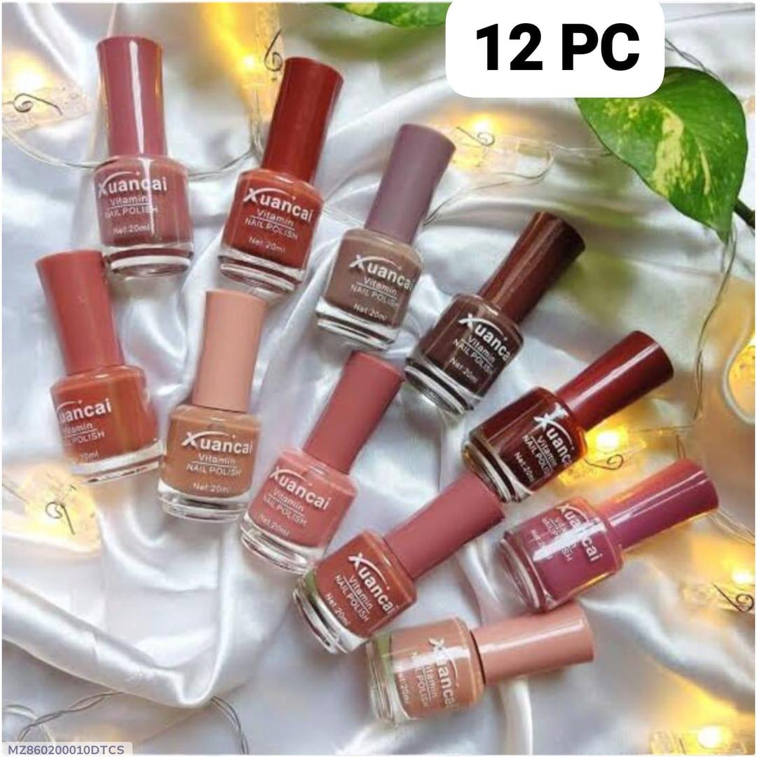 Nude Nail Polish - Pack Of 12