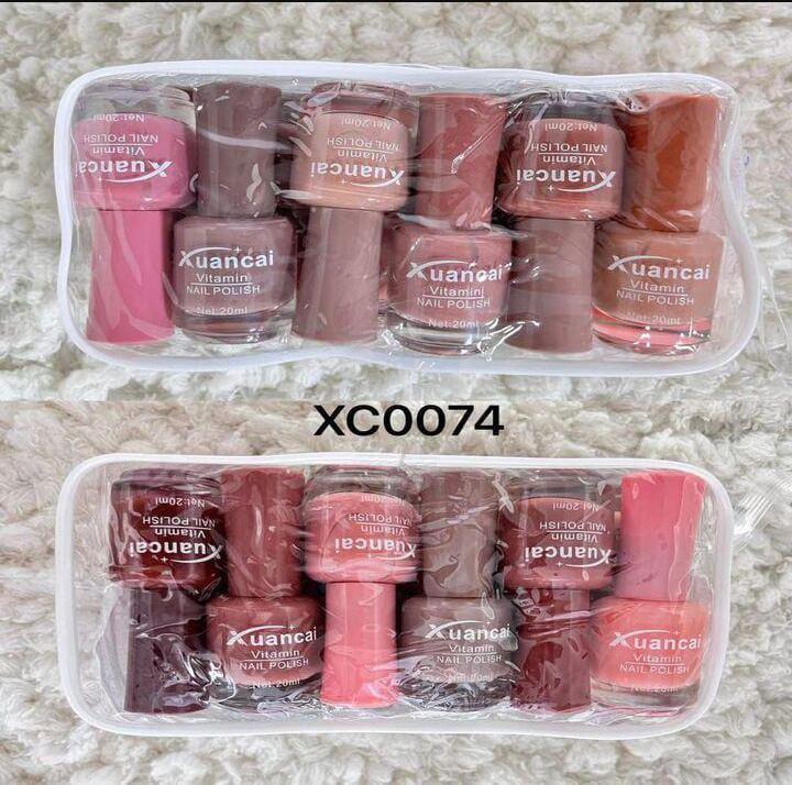 Nude Nail Polish - Pack Of 12