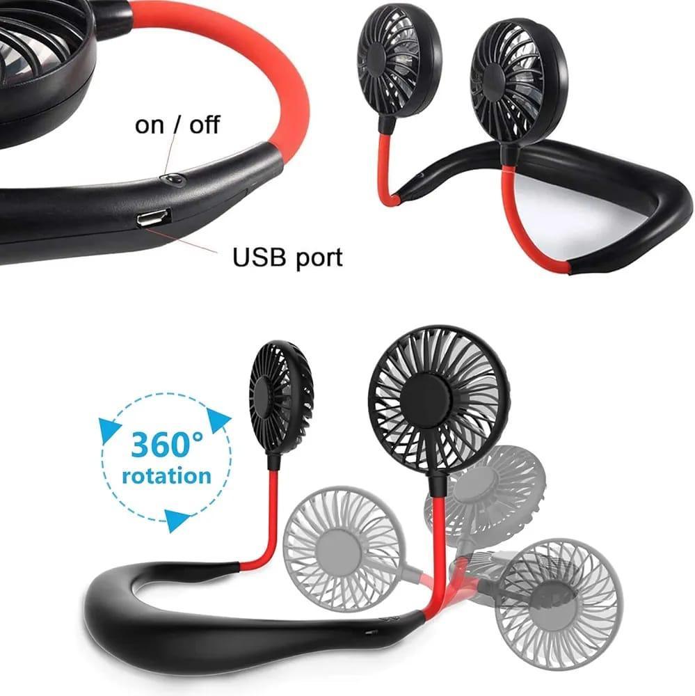 Portable Neck Fan - 1 Pc Hands-Free Cooling Solution