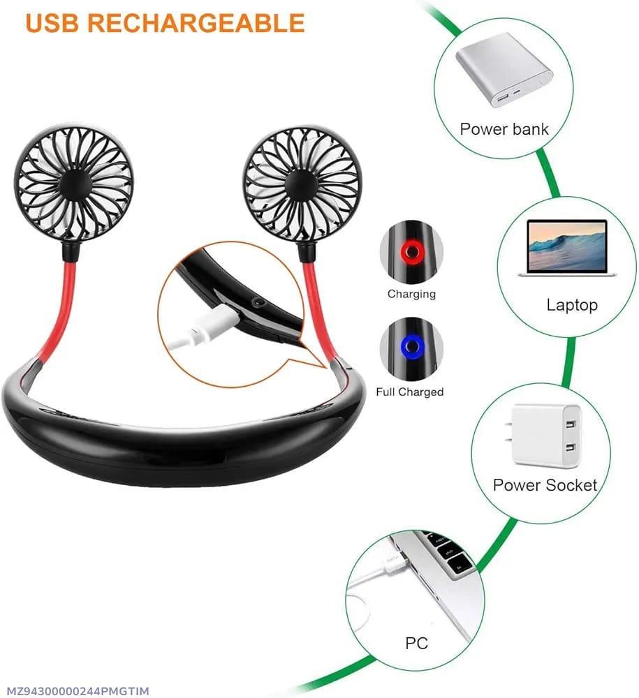 Portable Neck Fan - 1 Pc Hands-Free Cooling Solution