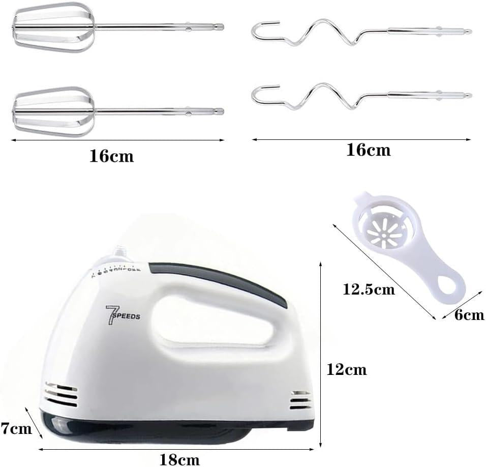 Stainless Steel Hand Mixer - 1 Pc for Effortless Cooking